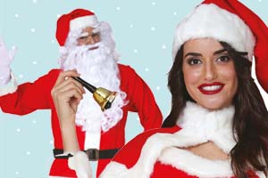 Disfraces de Papa y Mama noel para navidad